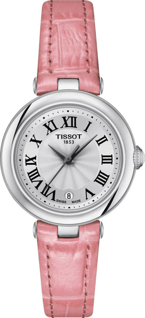 Tissot Bellissima Small Lady Silver Dial Pink Leather Strap Watch For Women - T126.010.16.013.01 Buy Now By Tissot