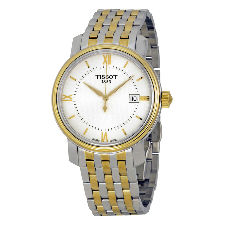 Tissot T Classic Bridgeport Automatic Mother of Pearl Dial Two Tone Steel Strap Watch for Women - T097.410.22.116.00 Buy Now By Tissot