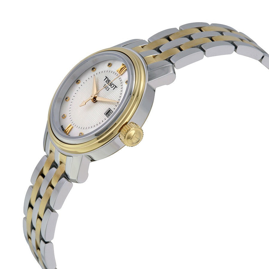 Tissot T Classic Bridgeport Automatic Mother of Pearl Dial Two Tone Steel Strap Watch for Women - T097.410.22.116.00 Buy Now By Tissot