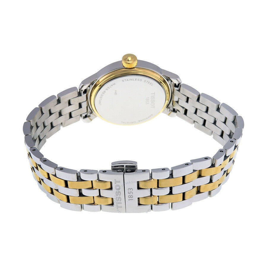 Tissot T Classic Bridgeport Automatic Mother of Pearl Dial Two Tone Steel Strap Watch for Women - T097.410.22.116.00 Buy Now By Tissot