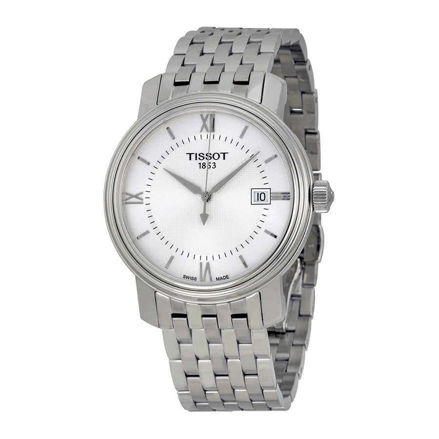 Tissot T Classic Bridgeport Silver Dial Silver Mesh Bracelet Watch For Men - T097.410.11.038.00 Buy Now By Tissot