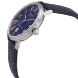 Tissot Carson Premium Powermatic 80 Blue Dial Blue Leather Strap Watch For Men - T122.407.16.043.00 Buy Now By Tissot