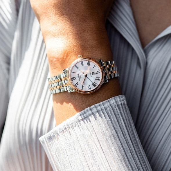 Tissot T Classic Carson Premium 30 White Dial Two Tone Steel Strap Watch for Women - T122.207.22.033.00 Buy Now By Tissot