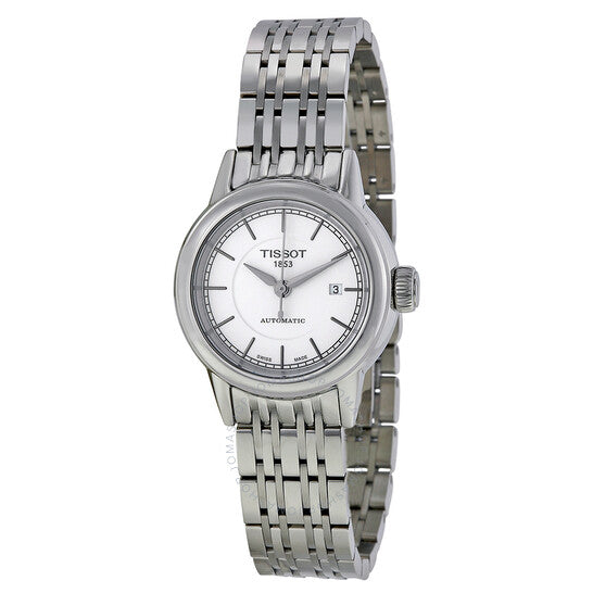 Tissot T Classic Carson Automatic White Dial Silver Steel Strap Watch For Women - T085.207.11.011.00 Buy Now By Tissot