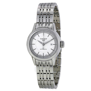 Tissot T Classic Carson Automatic White Dial Silver Steel Strap Watch For Women - T085.207.11.011.00 Buy Now By Tissot