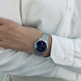 Tissot T Classic Carson Premium Automatic Lady Black Dial Silver Steel Strap Watch for Women - T122.207.11.051.00 Buy Now By Tissot