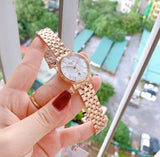 Tissot T Classic Carson Premium White Dial Rose Gold Steel Strap Watch for Women - T122.207.33.031.00 Buy Now By Tissot