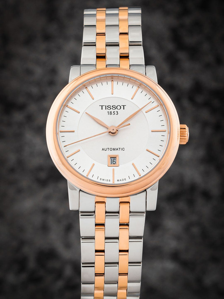 Tissot T Classic Carson Premium 30 White Dial Two Tone Steel Strap Watch for Women - T122.207.22.031.01 Buy Now By Tissot
