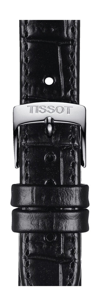 Tissot Carson Premium Lady Silver Dial Black Leather Strap Watch For Women - T122.210.16.033.00 Buy Now By Tissot
