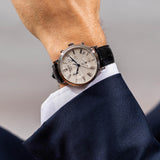 Tissot Carson Premium Chronograph Silver Dial Black Leather Strap Watch For Men - T122.417.16.033.00 Buy Now By Tissot