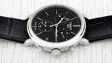Tissot Carson Premium Chronograph Black Dial Black Leather Strap Watch For Men - T122.417.16.051.00 Buy Now By Tissot
