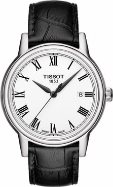 Tissot T Classic Carson White Dial Black Leather Strap Watch for Men - T085.410.16.013.00 Buy Now By Tissot