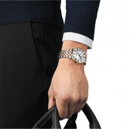 Tissot Carson Premium Powermatic 80 Silver Dial Two Tone Steel Strap Watch For Men - T122.407.22.033.00 Buy Now By Tissot