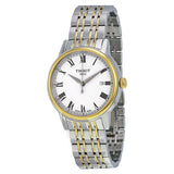 Tissot T Classic Carson Quartz White Dial Two Tone Steel Strap Watch for Men - T085.410.22.013.00 Buy Now By Tissot