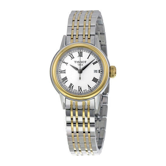 Tissot Carson Lady White Dial Two Tone Steel Strap Watch For Women - T085.210.22.013.00 Buy Now By Tissot