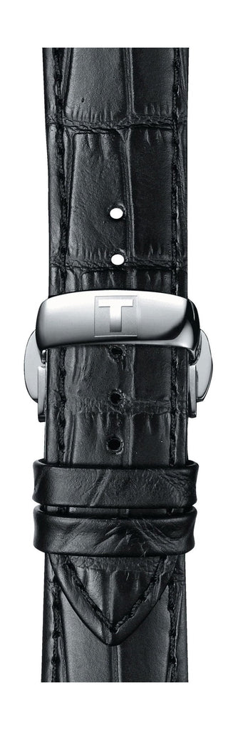 Tissot T Classic Chemin Des Tourelles Chronograph Black Dial Black Leather Strap Watch For Men - T099.427.16.058.00 Buy Now By Tissot