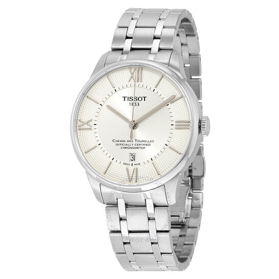 Tissot T Classic Chemin Des Tourelles Silver Dial Silver Steel Strap Watch For Men - T099.408.11.038.00 Buy Now By Tissot