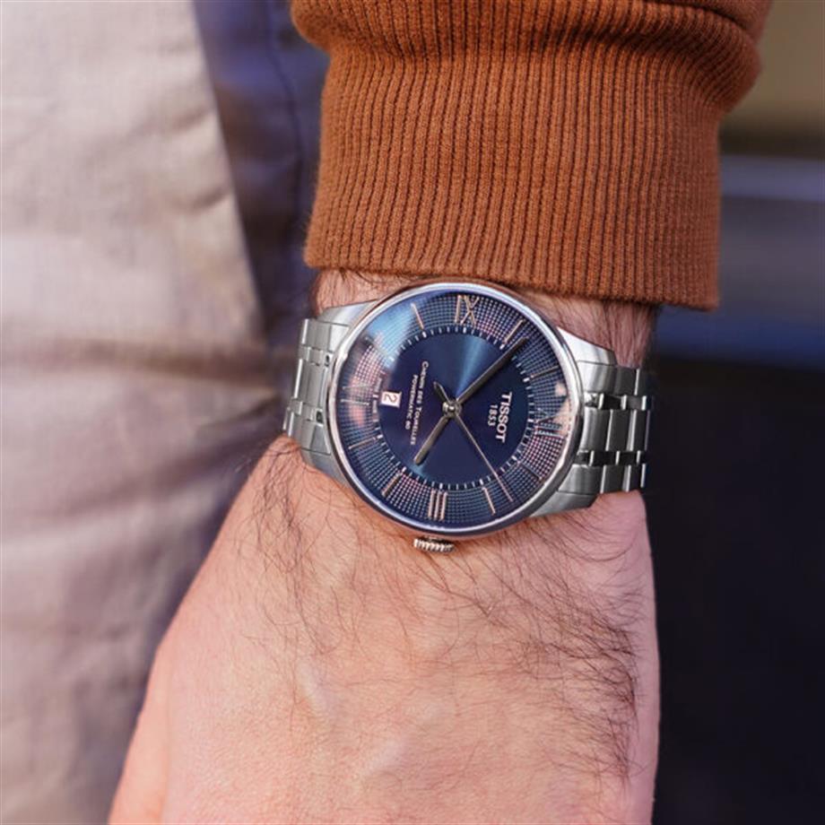 Tissot Chemin Des Tourelles Powermatic 80 Blue Dial Silver Steel Strap Watch for Men - T099.407.11.048.00 Buy Now By Tissot