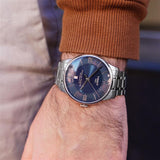 Tissot Chemin Des Tourelles Powermatic 80 Blue Dial Silver Steel Strap Watch for Men - T099.407.11.048.00 Buy Now By Tissot