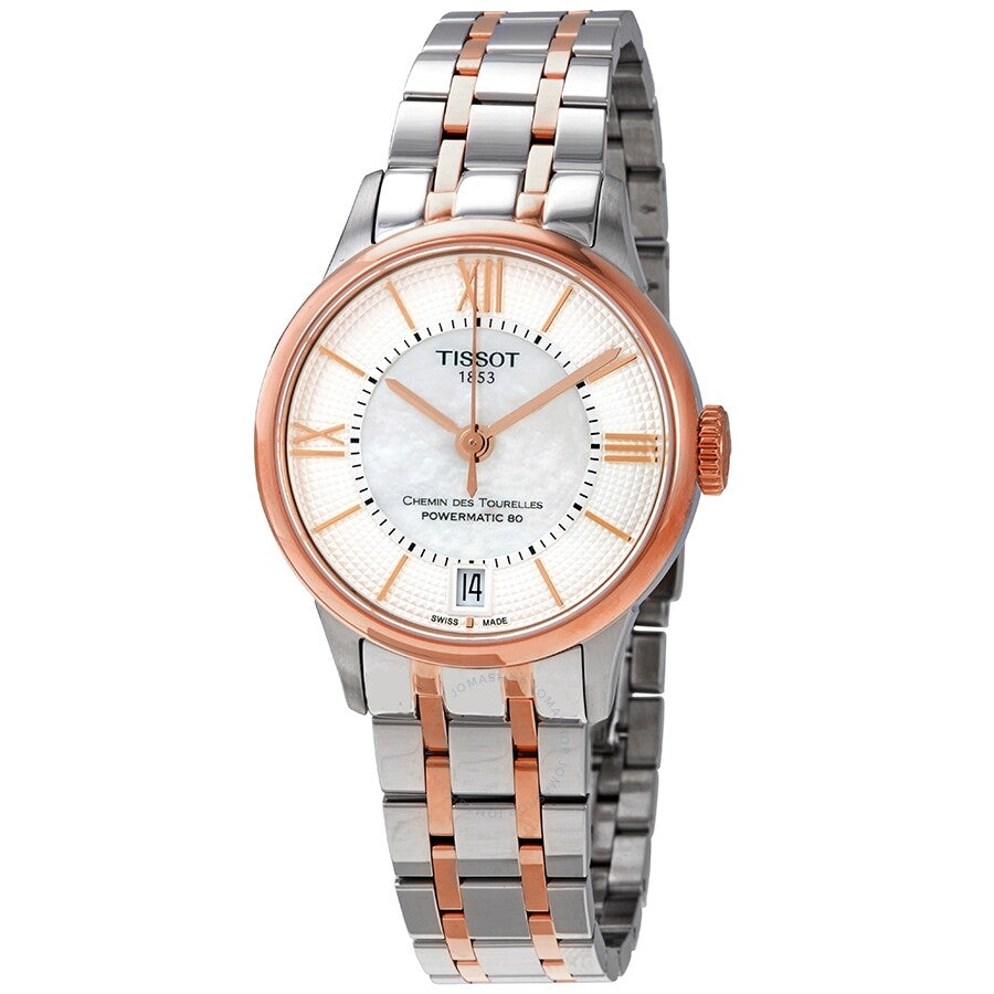 Tissot Chemin Des Tourelles Powermatic 80 Lady Silver Dial Two Tone Steel Strap Watch For Women - T099.207.22.118.02 Buy Now By Tissot