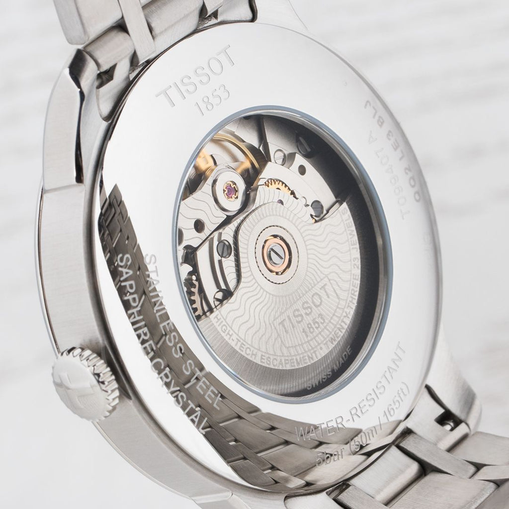 Tissot Chemin Des Tourelles Powermatic 80 Black Dial Silver Steel Strap Watch For Men - T099.407.11.058.00 Buy Now By Tissot