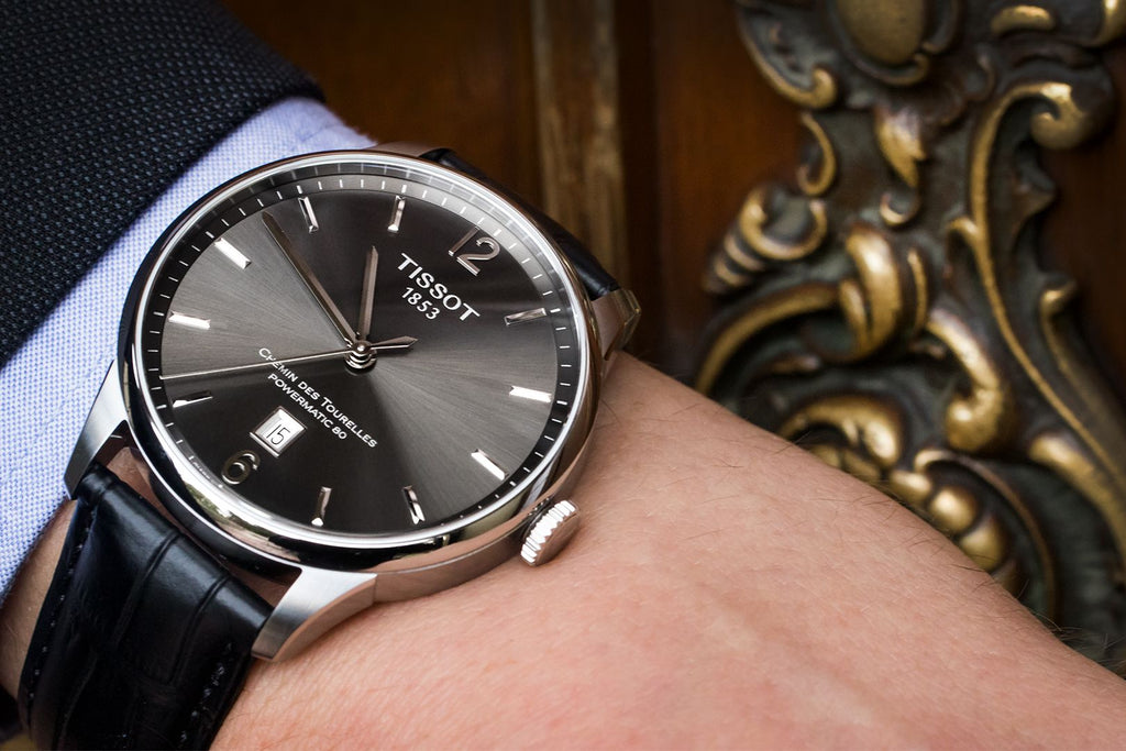 Tissot Chemin Des Tourelles Powermatic 80 Black Dial Black Leather Strap Watch For Men - T099.407.16.447.00 Buy Now By Tissot