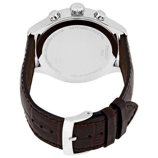 Tissot Chrono XL Silver Dial Brown Leather Strap Watch For Men - T116.617.16.037.00 Buy Now By Tissot