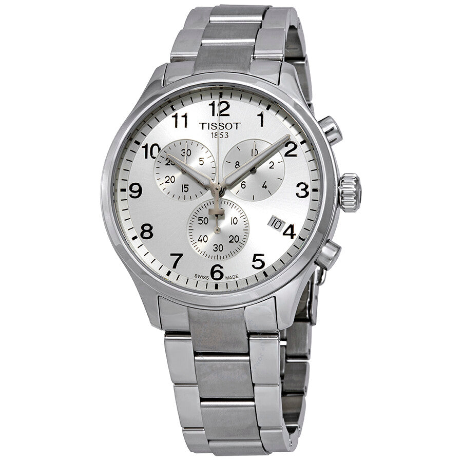 Tissot Chrono XL Classic Silver Dial Silver Steel Strap Watch For Men - T116.617.11.037.00 Buy Now By Tissot