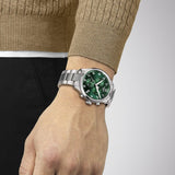 Tissot Chrono XL Classic Green Dial Silver Steel Strap Watch for Men - T116.617.11.092.00 Buy Now By Tissot
