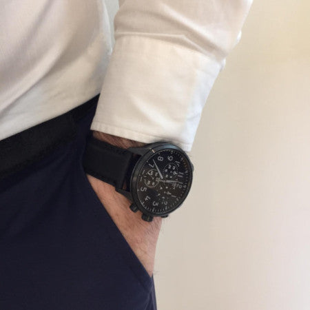 Tissot Chrono XL Vintage Black Dial Black Leather Strap Watch For Men - T116.617.36.052.00 Buy Now By Tissot