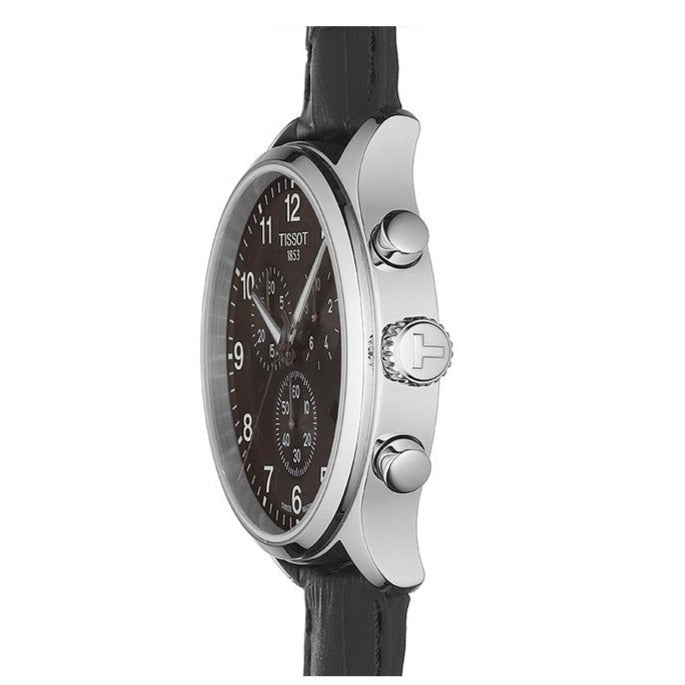 Tissot Chrono XL Classic Black Dial Black Leather Strap Watch For Men - T116.617.16.057.00 Buy Now By Tissot