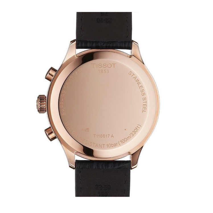 Tissot Chrono XL Black Dial Brown Leather Strap Watch For Men - T116.617.36.057.01 Buy Now By Tissot