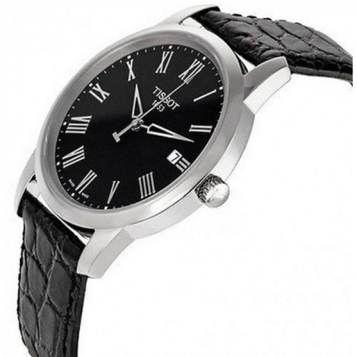 Tissot Classic Dream Black Dial Black Leather Strap Watch for Men - T033.410.16.053.01 Buy Now By Tissot