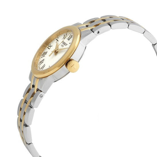 Tissot Classic Dream Lady Gold Dial Two Tone Steel Strap Watch For Women - T129.210.22.263.00 Buy Now By Tissot