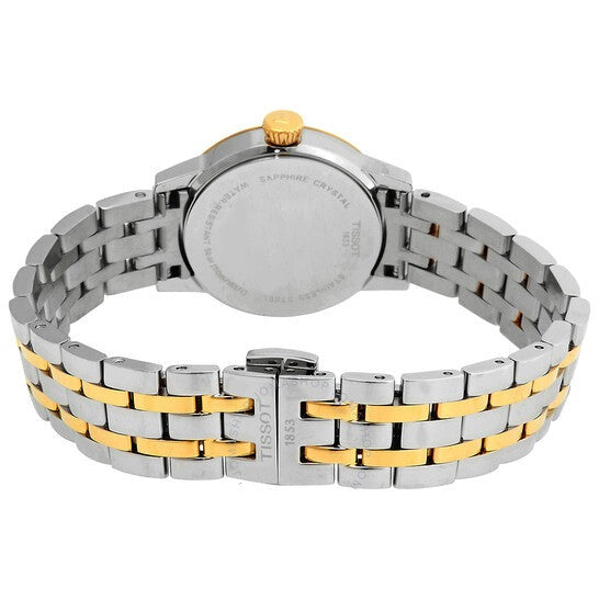 Tissot Classic Dream Lady Gold Dial Two Tone Steel Strap Watch For Women - T129.210.22.263.00 Buy Now By Tissot