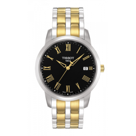 Tissot T Classic Dream Black Dial Two Tone Steel Strap Watch for Men - T033.410.22.053.01 Buy Now By Tissot