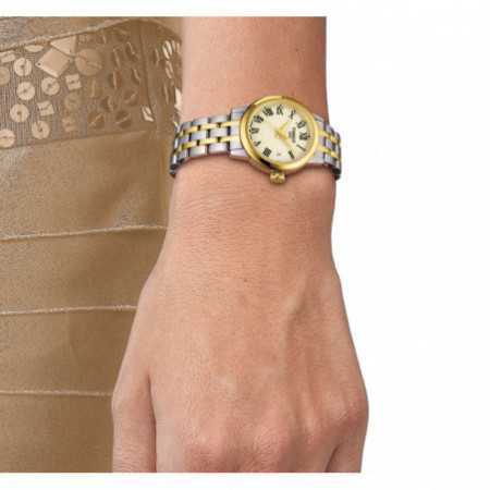 Tissot Classic Dream Lady Gold Dial Two Tone Steel Strap Watch For Women - T129.210.22.263.00 Buy Now By Tissot