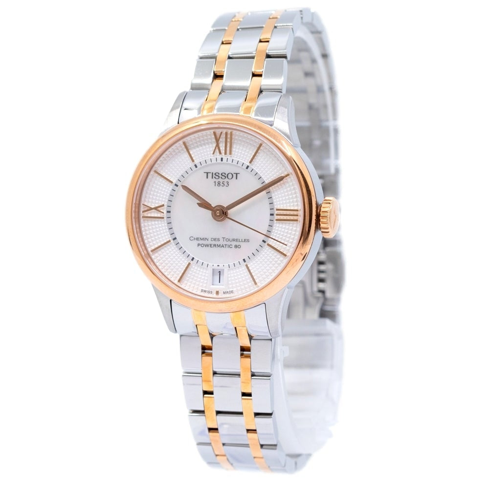 Tissot Chemin Des Tourelles Powermatic 80 Lady Silver Dial Two Tone Steel Strap Watch For Women - T099.207.22.118.02 Buy Now By Tissot