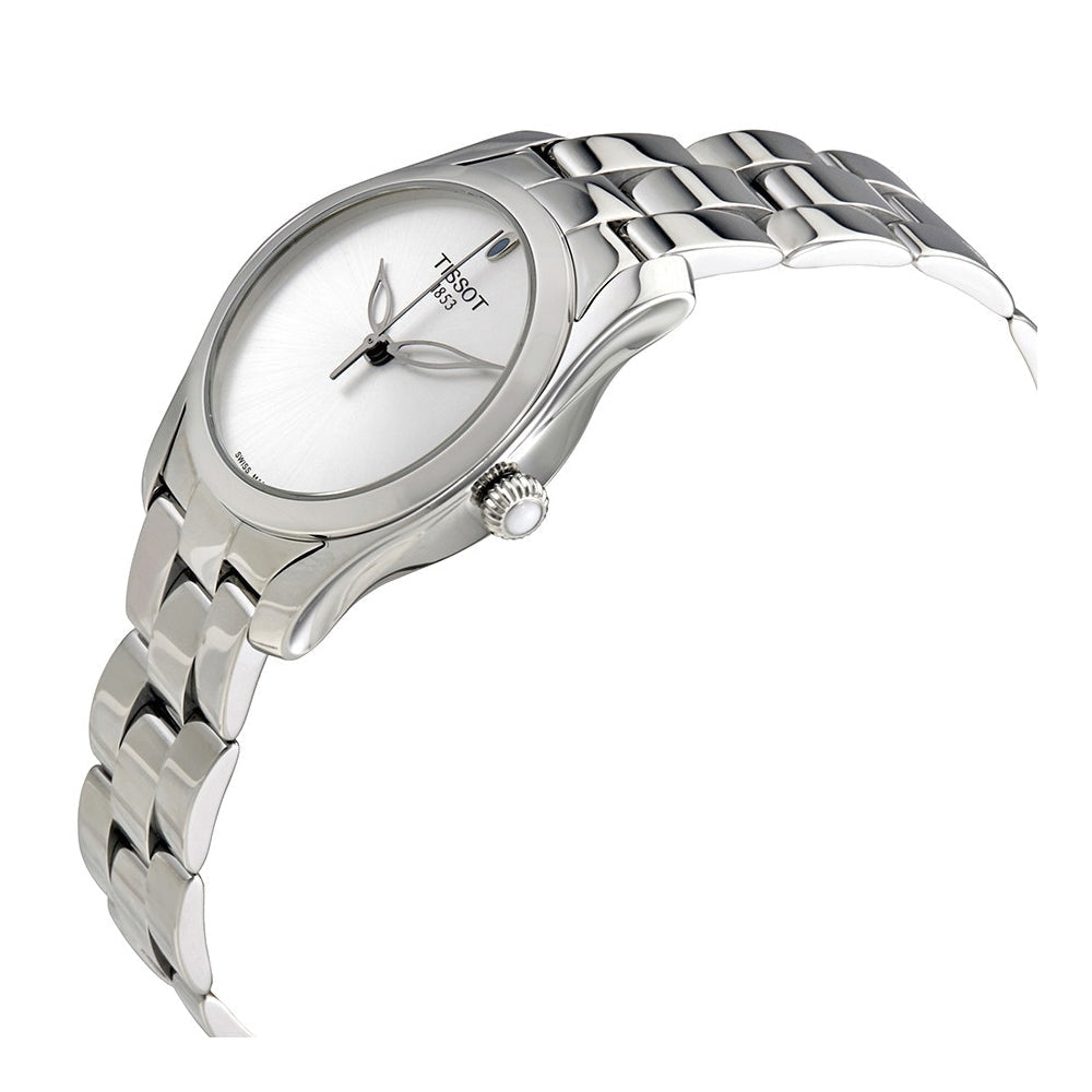 Tissot T Wave Silver Dial Silver Steel Strap Watch For Women - T112.210.11.031.00 Buy Now By Tissot