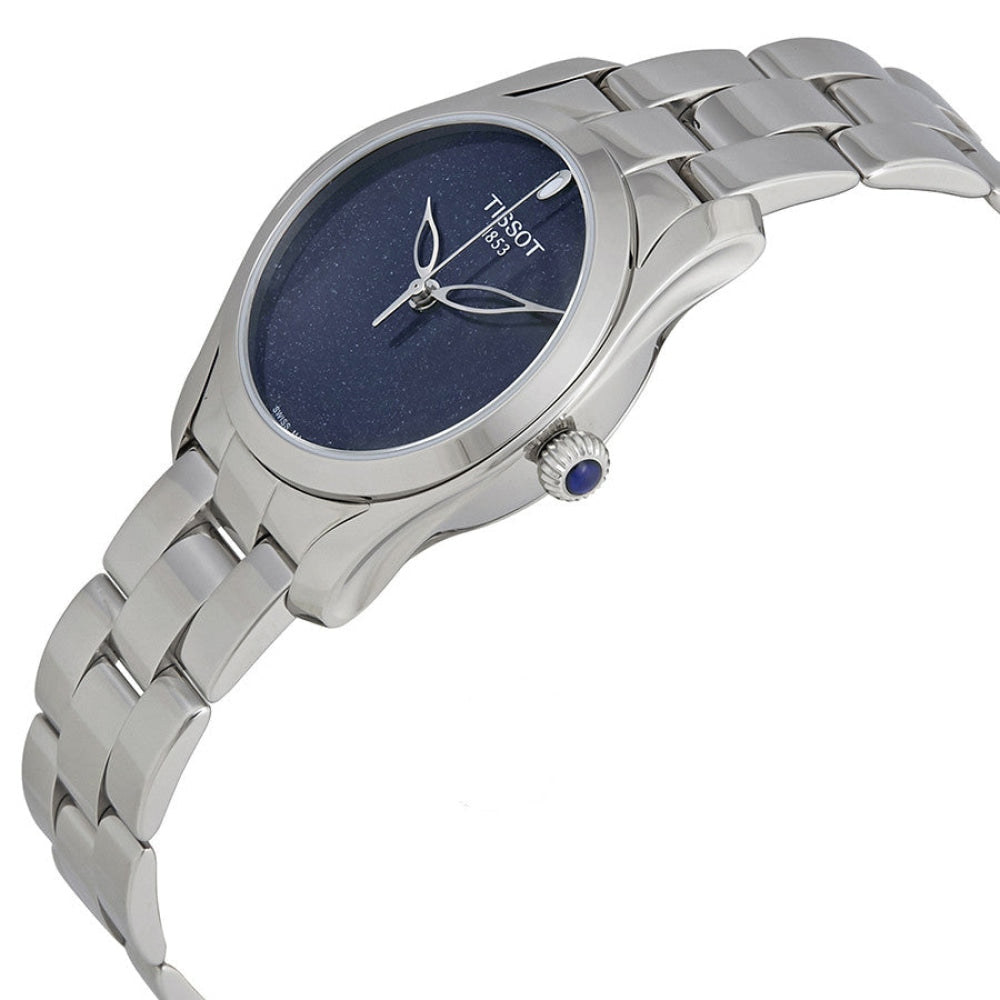Tissot T Wave Donna Blue Dial Silver Steel Strap Watch For Women - T112.210.11.041.00 Buy Now By Tissot