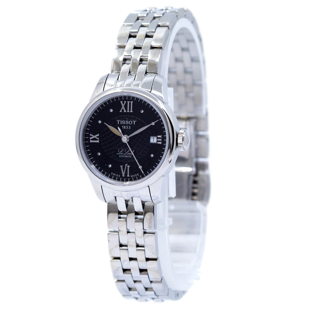 Tissot Le Locle Automatic Lady Black Dial Silver Steel Strap Watch For Women - T41.1.183.56 Buy Now By Tissot