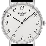 Tissot Everytime Desire Medium White Dial Black Leather Strap Watch For Men - T109.410.16.032.00 Buy Now By Tissot
