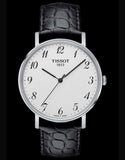 Tissot Everytime Desire Medium White Dial Black Leather Strap Watch For Men - T109.410.16.032.00 Buy Now By Tissot