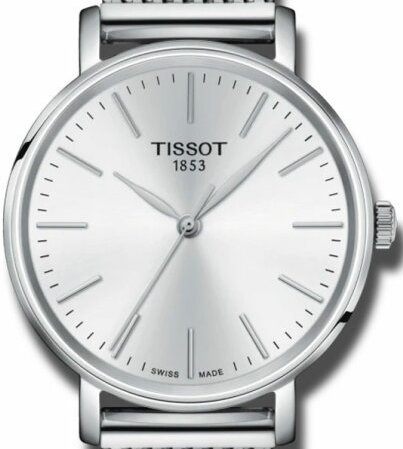 Tissot Everytime Lady Silver Dial Silver Mesh Bracelet Watch for Women - T143.210.11.011.00 Buy Now By Tissot