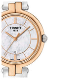 Tissot T Lady Flamingo Mother of Pearl White Dial White Leather Strap Watch For Women - T094.210.26.111.01 Buy Now By Tissot