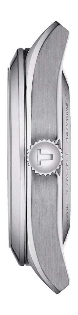 Tissot Gentleman Powermatic 80 Silicium Silver Dial Brown Leather Strap Watch For Men - T127.407.16.031.01 Buy Now By Tissot