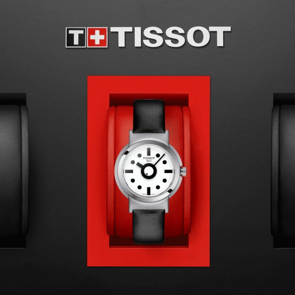Tissot Heritage Memphis Lady White Dial Black Rubber Strap Watch For Women - T120.210.17.011.00 Buy Now By Tissot