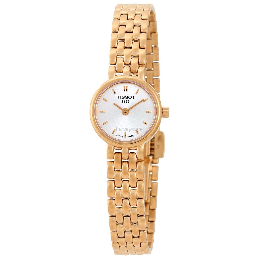 Tissot T Lady Lovely Mother of Pearl Dial Rose Gold Steel Strap Watch For Women - T058.009.33.111.00 Buy Now By Tissot