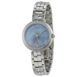 Tissot T Lady Flamingo Mother of Pearl Blue Dial Silver Steel Strap Watch For Women - T094.210.11.121.00 Buy Now By Tissot