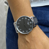 Tissot T Classic Everytime Quartz Black Dial Silver Steel Strap Watch for Men - T109.410.11.072.00 Buy Now By Tissot